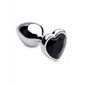 BS Black Heart Gem  Anal Plug - Small