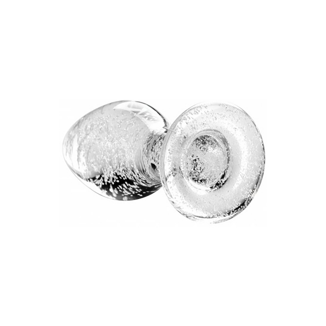 Glow-In-The-Dark - Glass Butt Plug - Large - Image 3