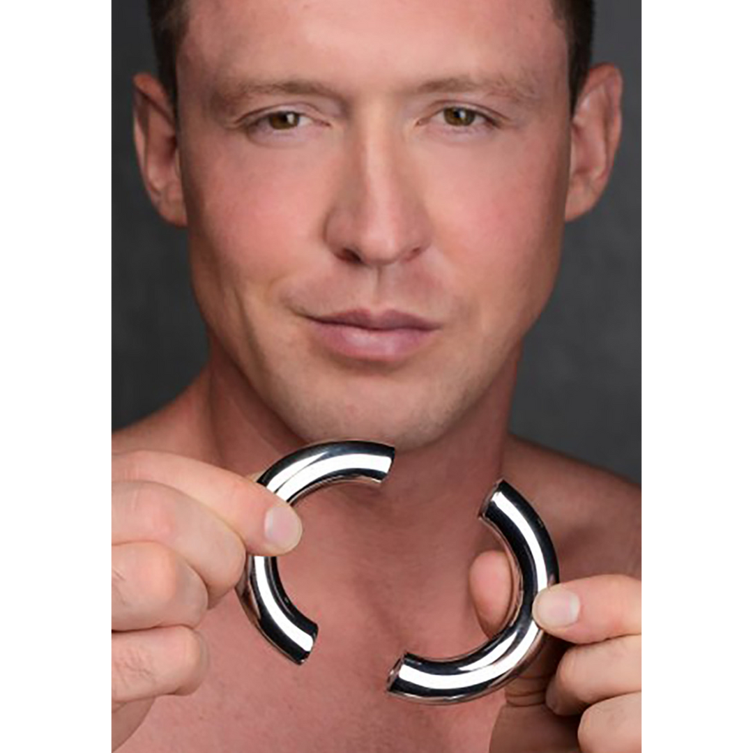 Mega Magnetize - Stainless Steel Magnetic Cockring - 2 / 4,4 cm - Image 4