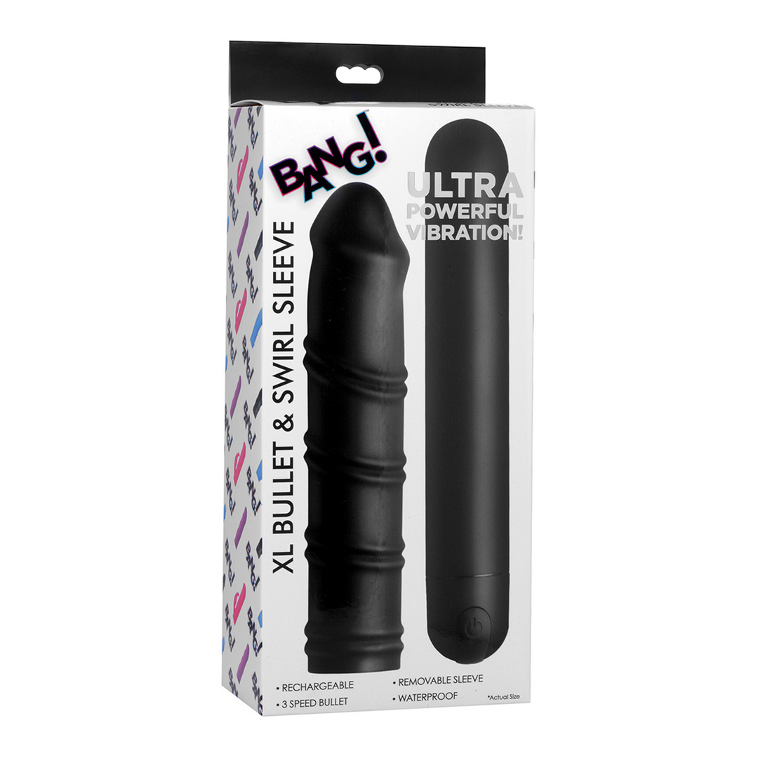 XL Bullet and Swirl Silicone Sleeve - Image 2