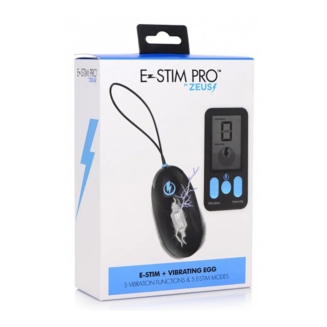 5X Vibrating & E-Stim Silicone Egg + Remote