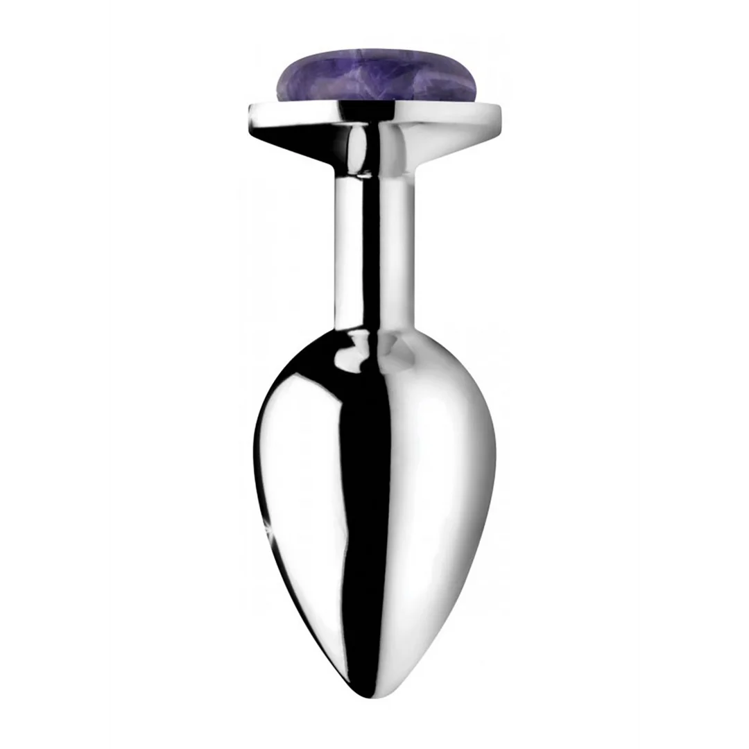Gemstones Amethyst Gem Medium Anal Plug
