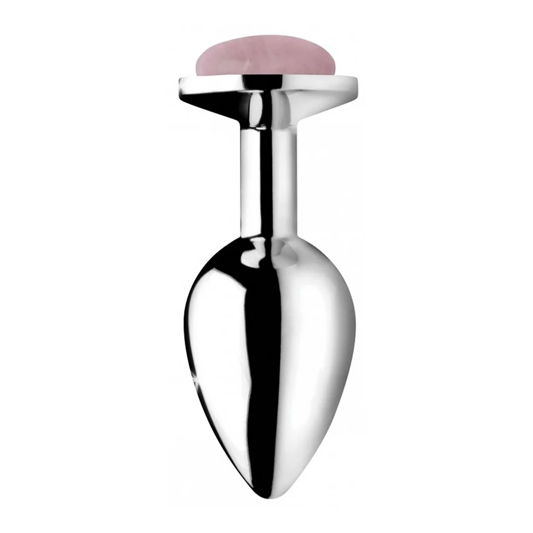 Gemstones Rose Quartz Gem Medium Anal Plug