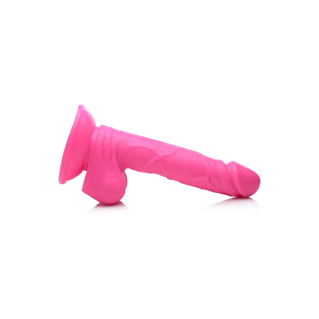 POP 6.5" Dildo with Balls - Pink