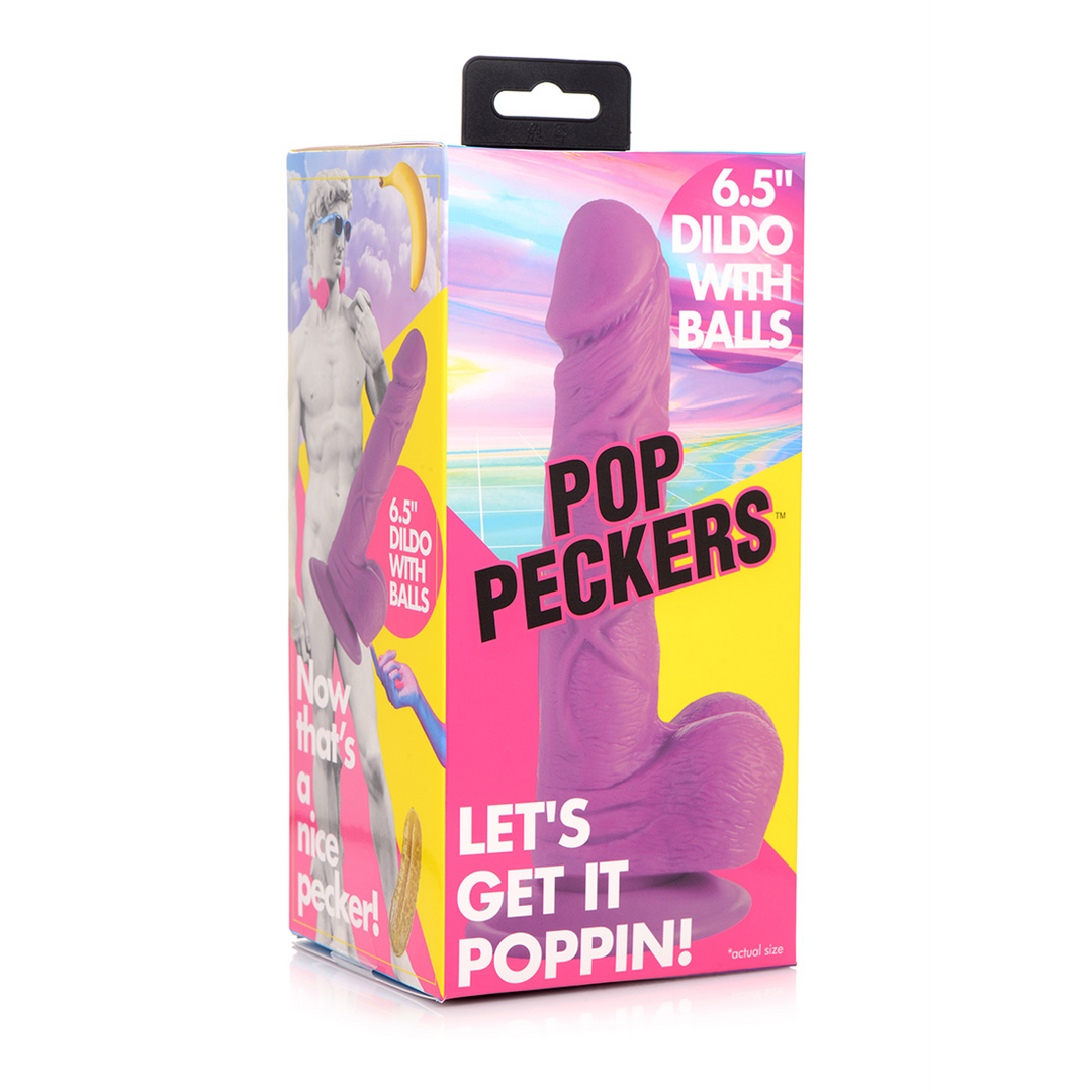 POP - Dildo with Balls - 6.5 / 16.5 cm - Image 2