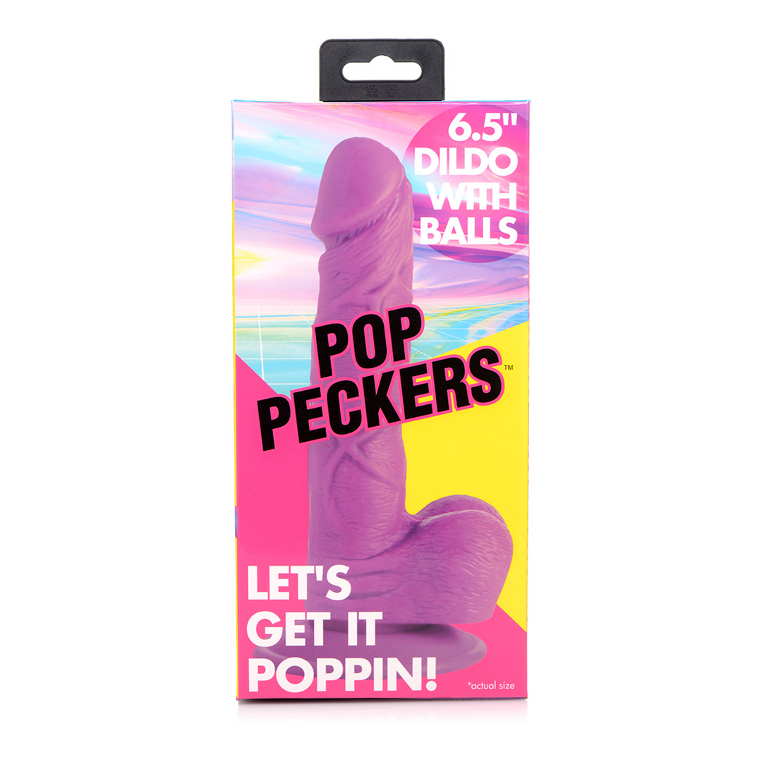 POP - Dildo with Balls - 6.5 / 16.5 cm - Image 3