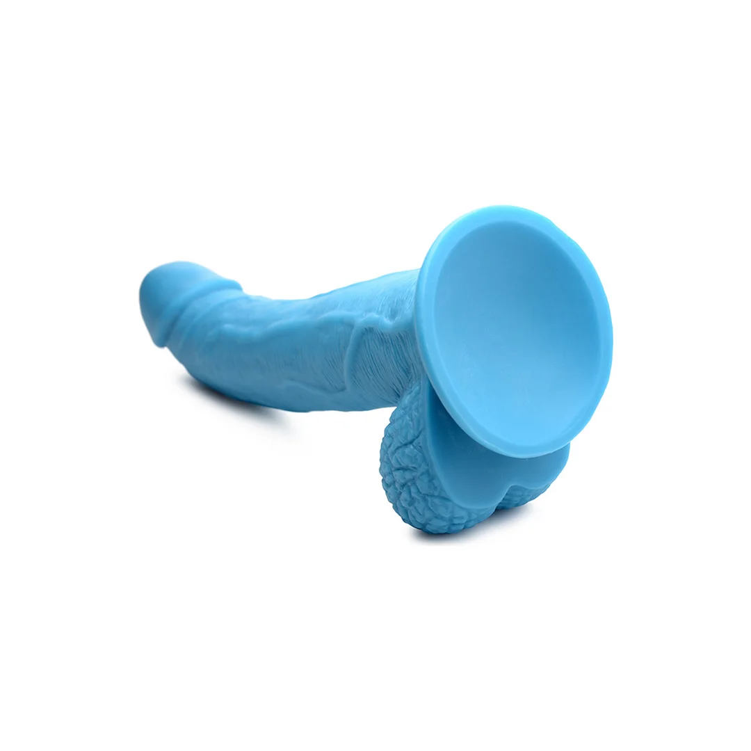 POP 7.5" Dildo with Balls - Blue