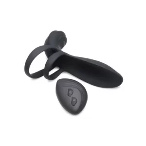 TM Silicone Vibrating Girth Enhancer w/ Remote Control