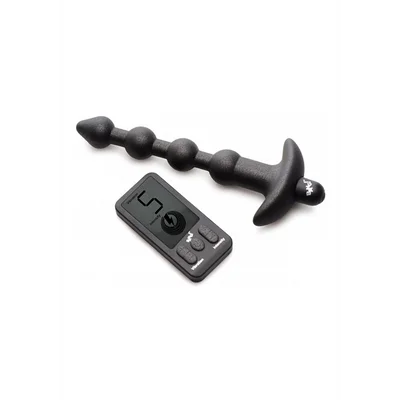 25X Vibrating Silicone Anal Beads with Remote Control