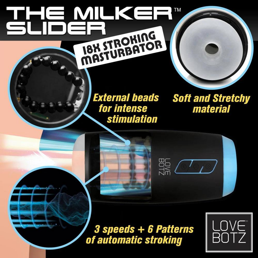 The Milker Slider Stroking Masturbator - Black - Image 5