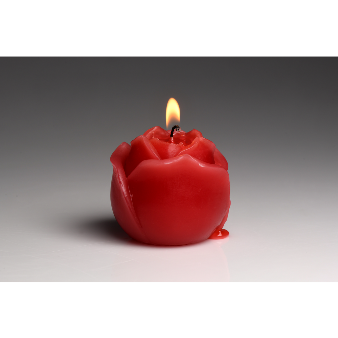 Flaming Rose - Drip Candle - Red - Image 6