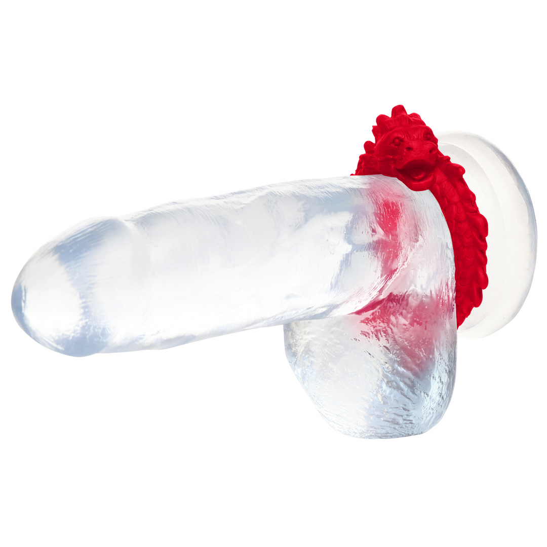 Rise of the Dragon - Silicone Cock Ring - Red - Image 9