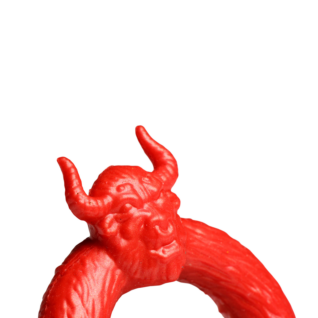 Beast Mode - Silicone Cock Ring - Red - Image 6