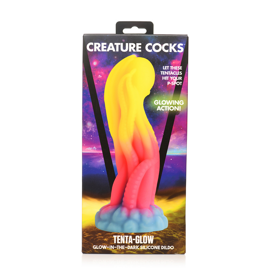 Tenta Glow - Glow-in-the-Dark Silicone Dildo - Image 3