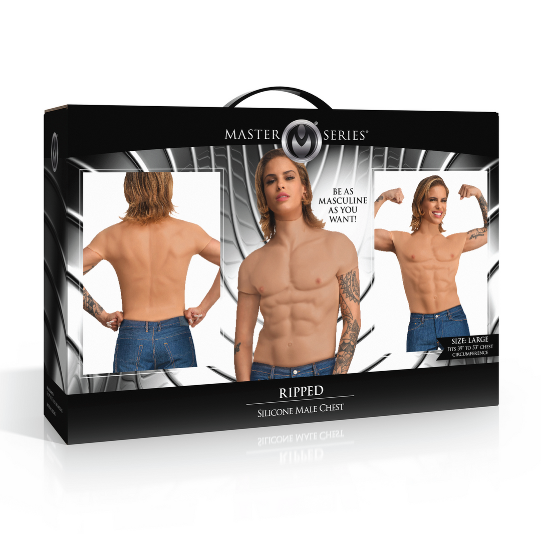 Ripped - Silicone Male Chest - Medium - Image 2