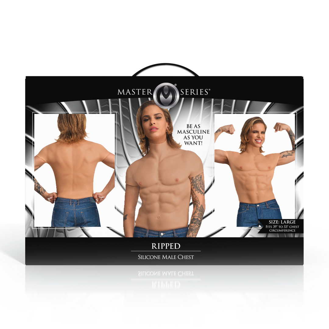 Ripped - Silicone Male Chest - Medium - Image 3