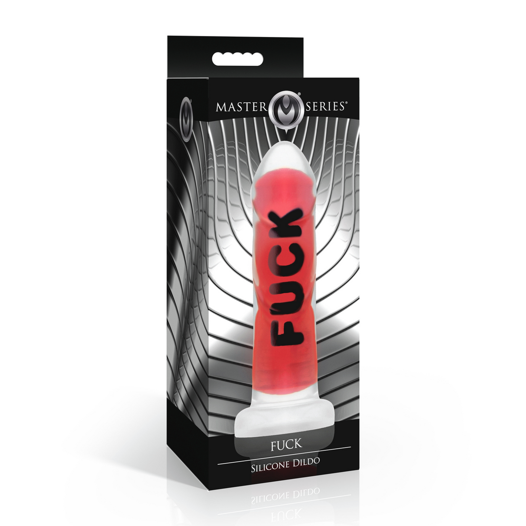 FUCK - Silicone Dildo - Red - Image 2