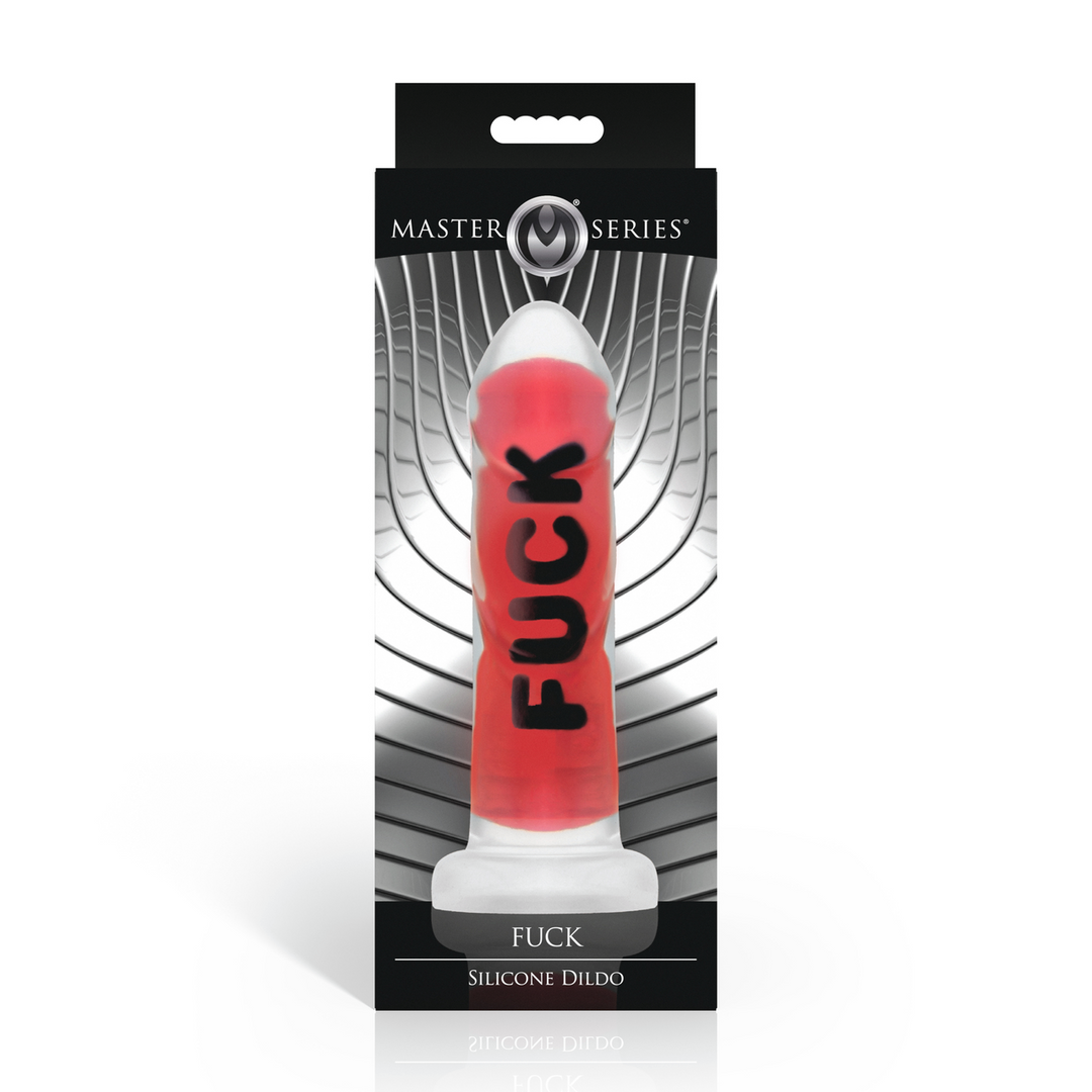 FUCK - Silicone Dildo - Red - Image 3