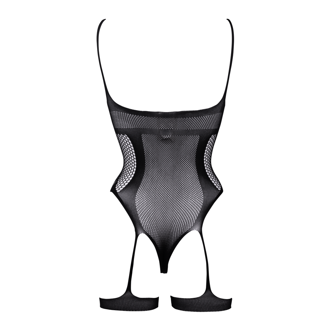 Open-Cup Strappy Teddy - One Size - Black - Image 9