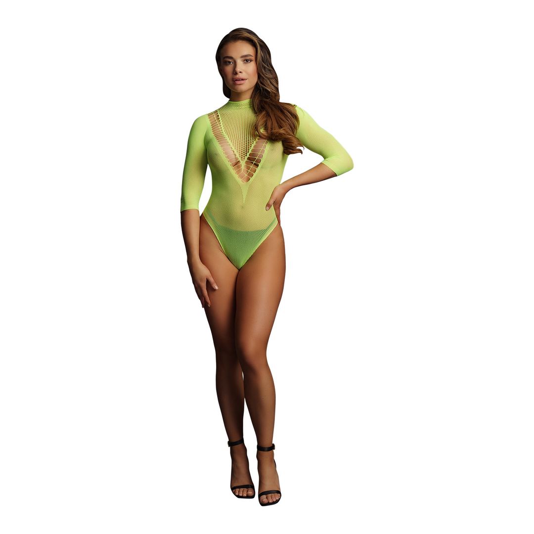 Short Sleeve Teddy - One Size - Green - Image 5