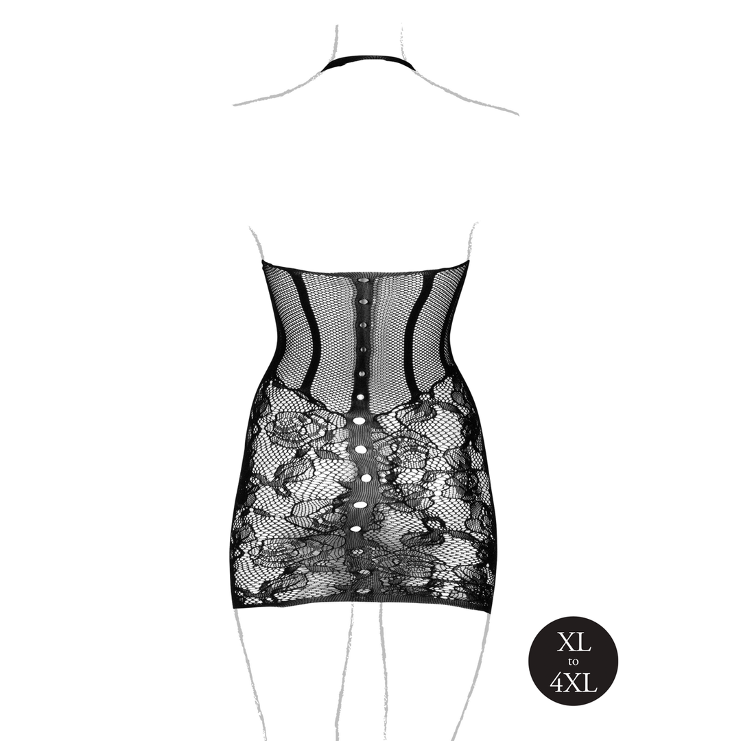 Dress with Halterneck - Queen Size - Black - Image 9