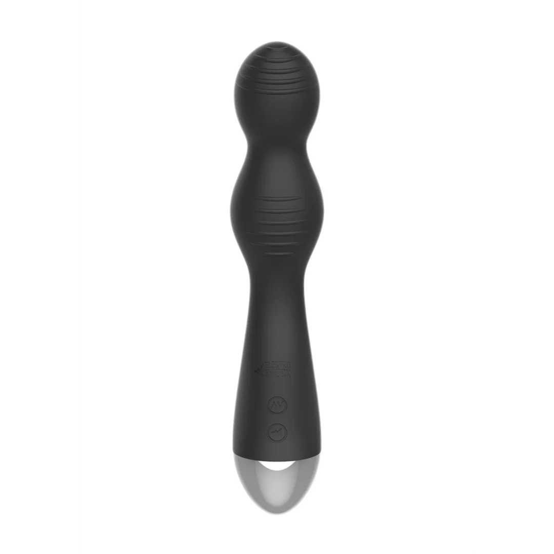 Remote Controlled E-Stim & Vibrating G/P-Spot Vibrator - Black