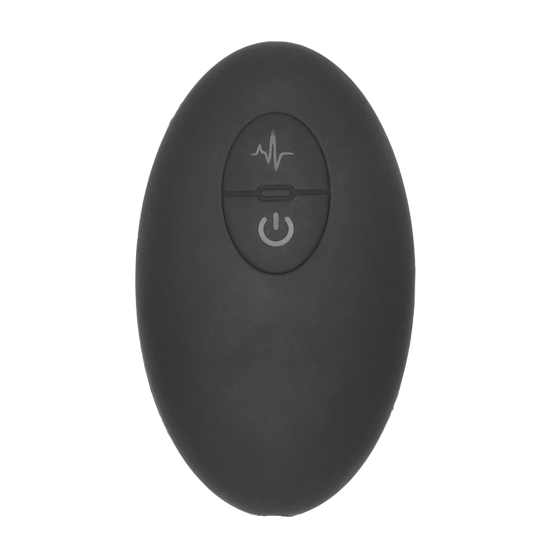 Remote Controlled E-Stim & Vibrating G/P-Spot Vibrator - Black