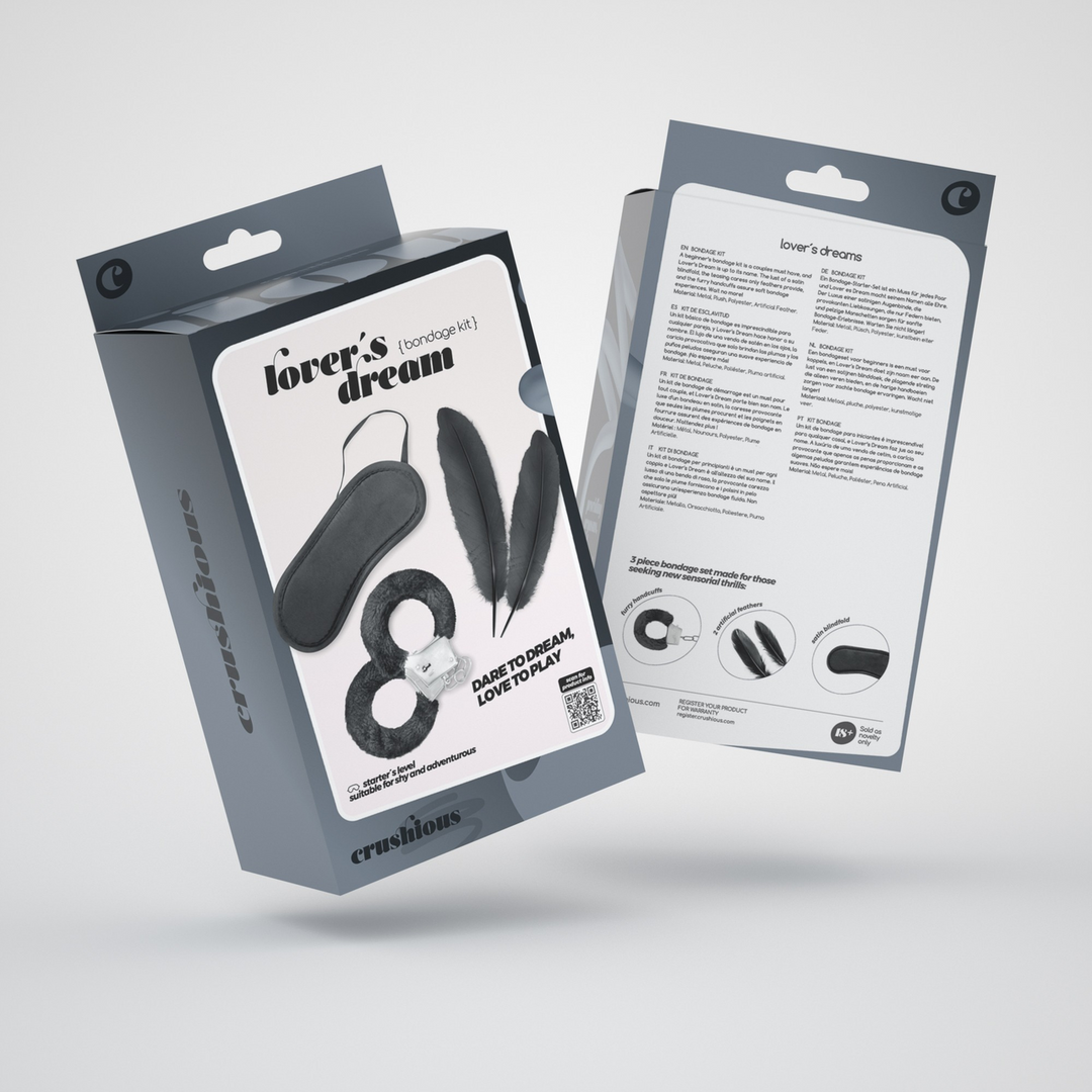 Lover's Dream - 4 Piece Bondage Kit for Beginners - Black - Image 2