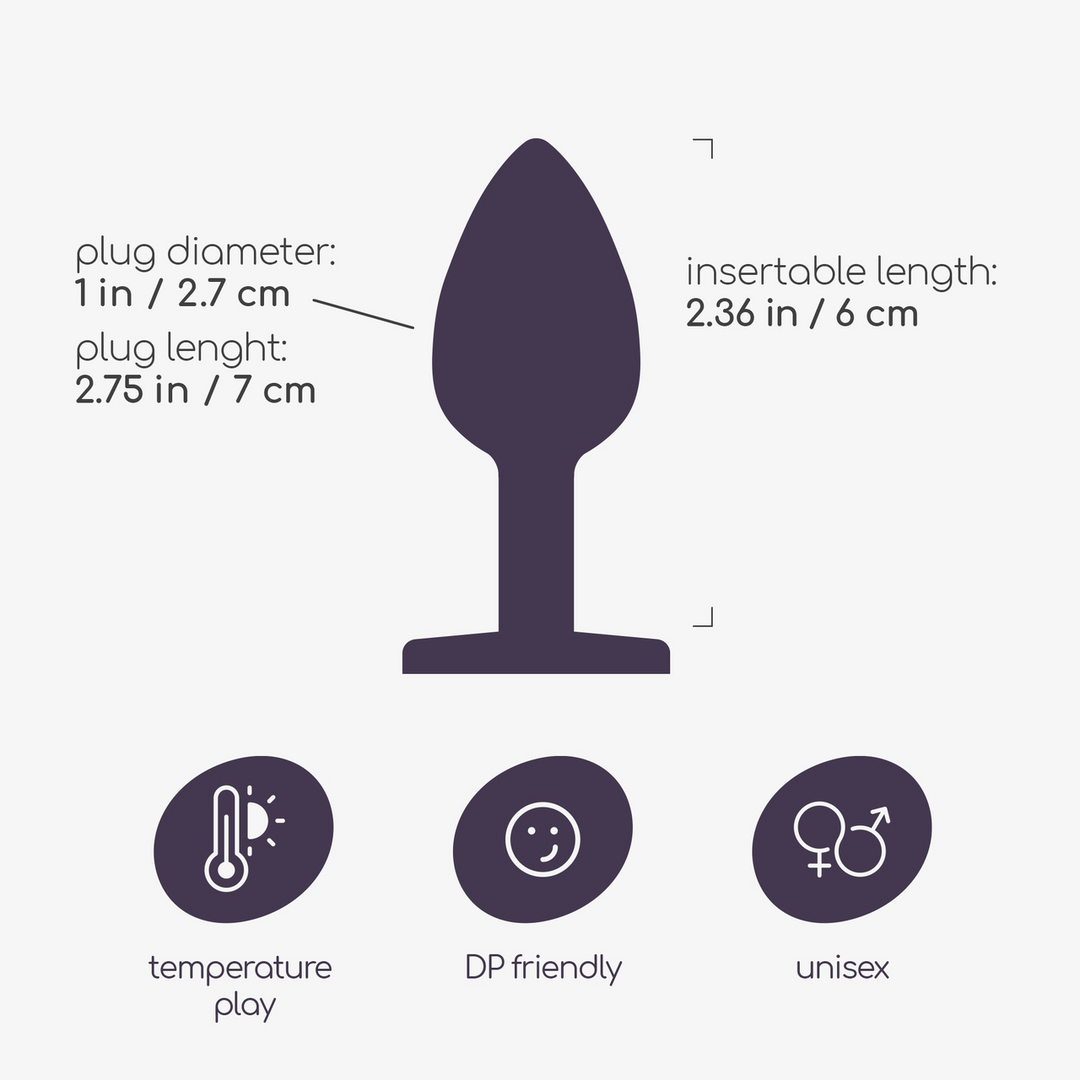 Bijou - Anal Jewel Plug - Small - Clear - Image 6