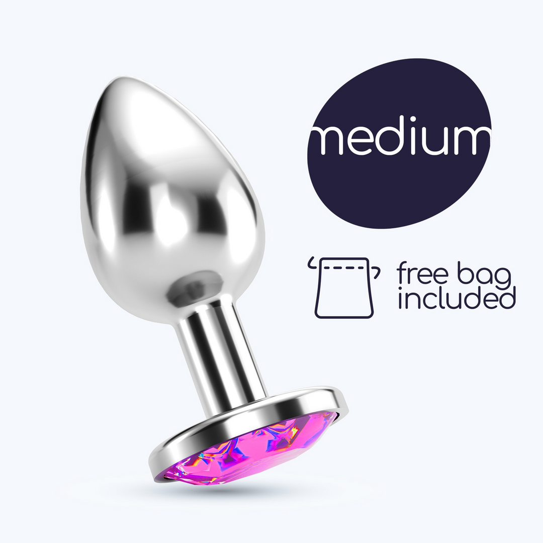 Bijou - Anal Jewel Plug - Medium - Pink - Image 7