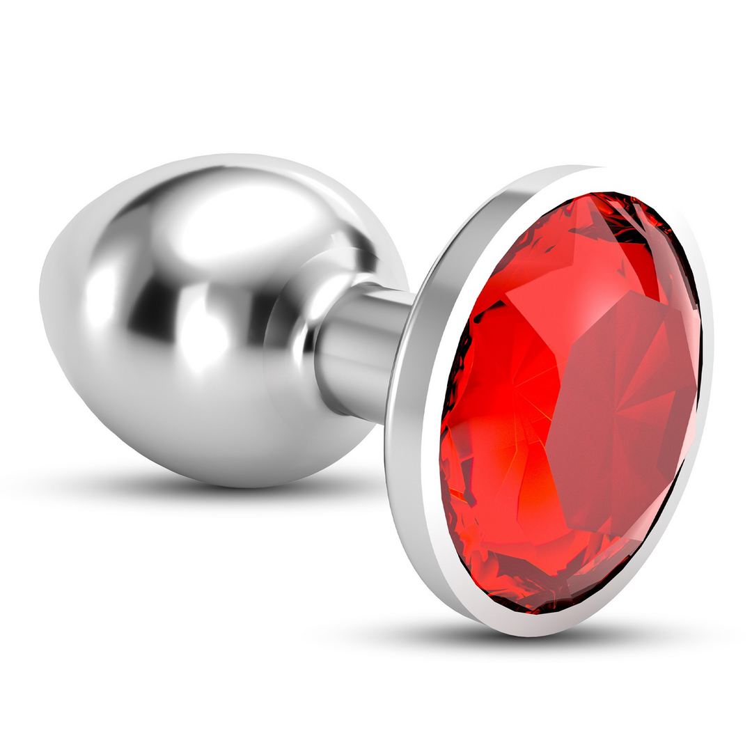 Bijou - Anal Jewel Plug - Large - Red - Image 5