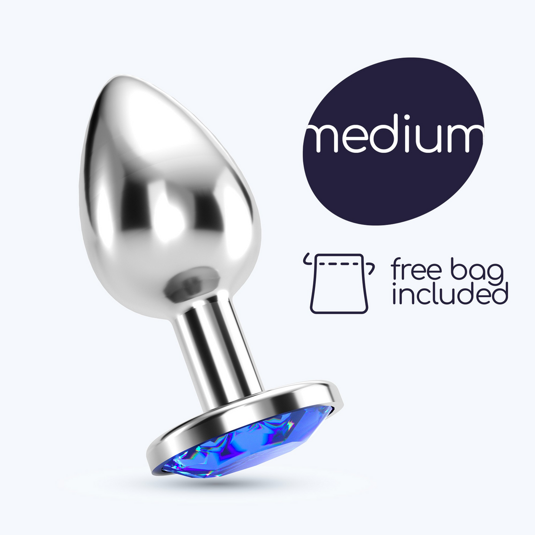 Bijou - Anal Jewel Plug - Medium - Blue - Image 7