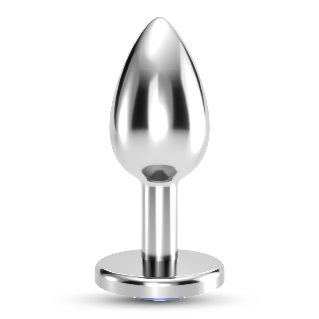 Bijou - Anal Jewel Plug - Large - Blue - Image 4