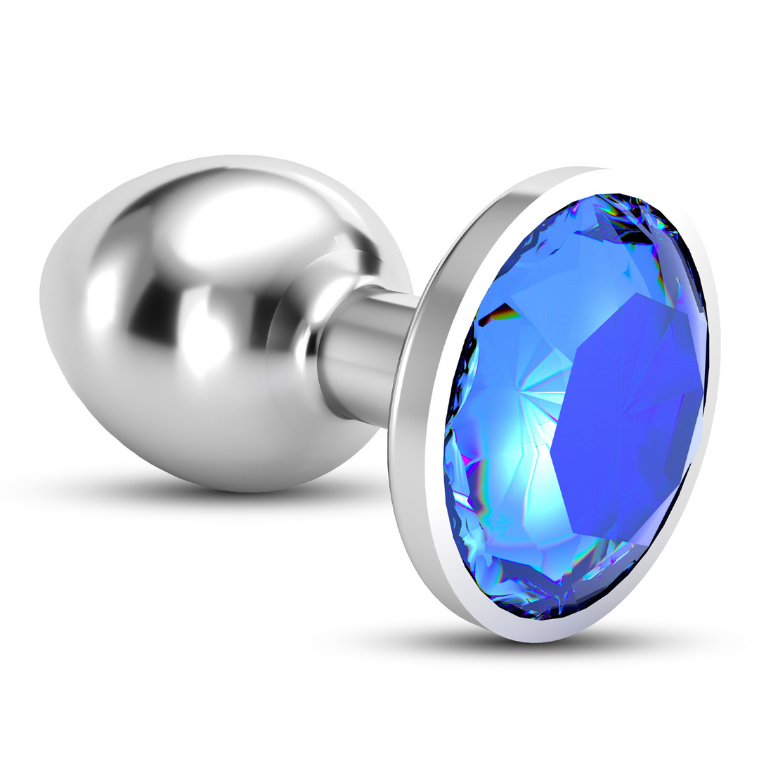 Bijou - Anal Jewel Plug - Large - Blue - Image 5