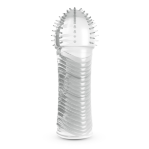 Ribbed Penis Sleeve - Transparent
