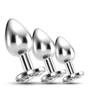 Bijou - Anal Train Trio - 3 Jewel Plugs - Clear