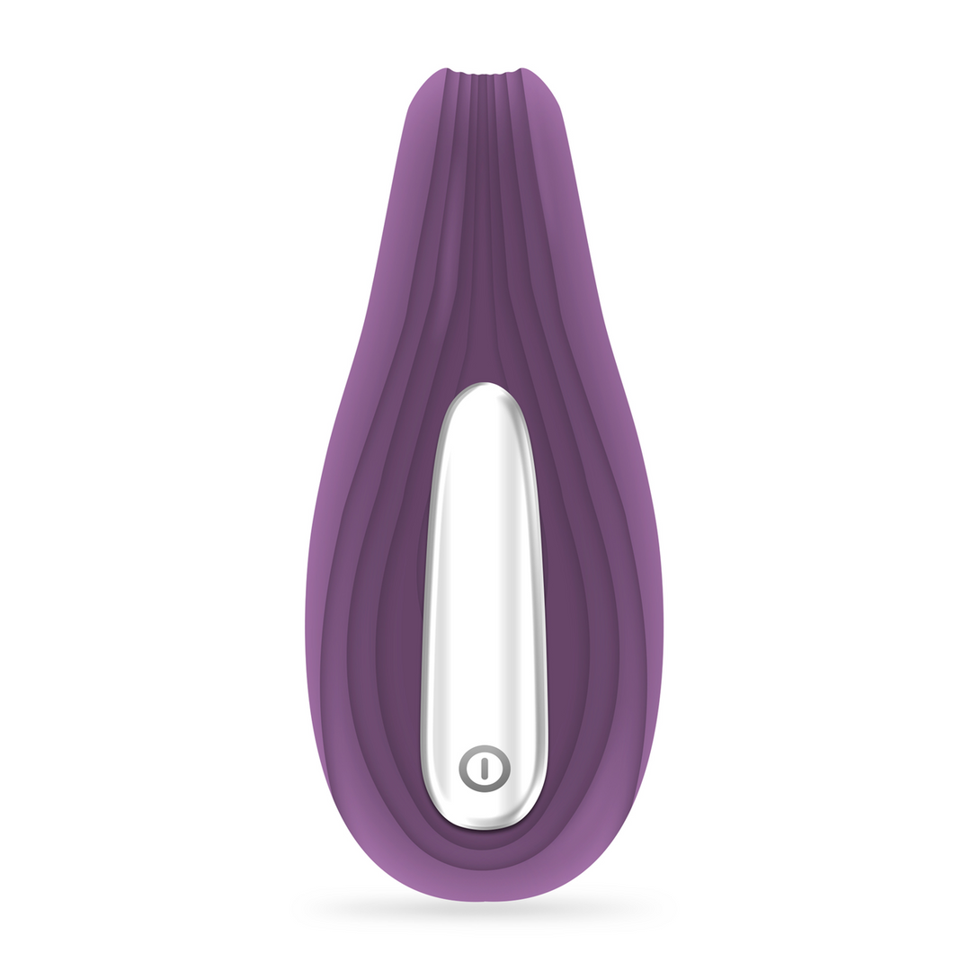 Pleasuriser - Rechargeable Vibrator with Waterbased Lubricant - 1.7 fl oz / 50 ml - Purple - Image 3