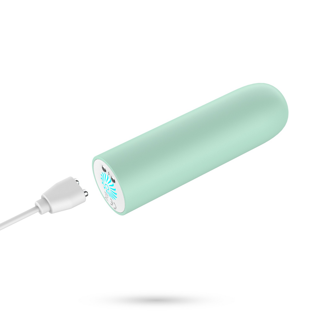 Quackers - USB Rechargeable Vibrating Bullet - Mint Green - Image 6