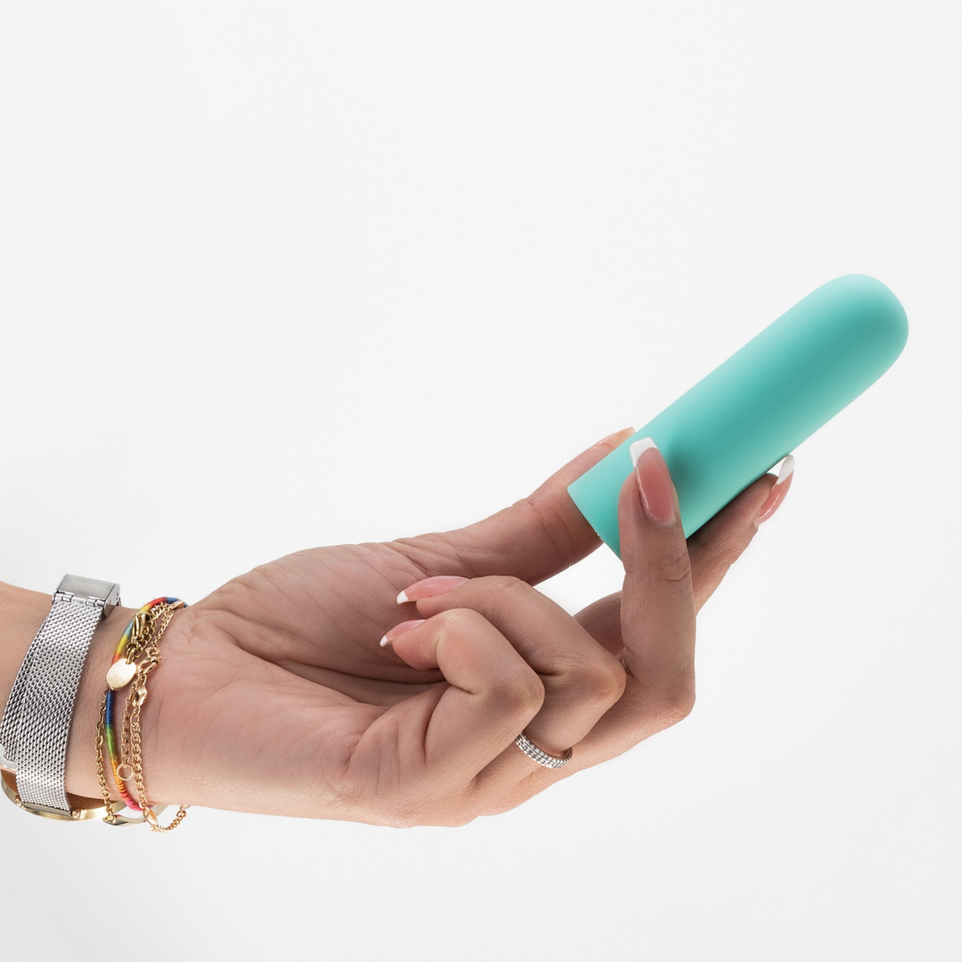 Quackers - USB Rechargeable Vibrating Bullet - Mint Green - Image 8