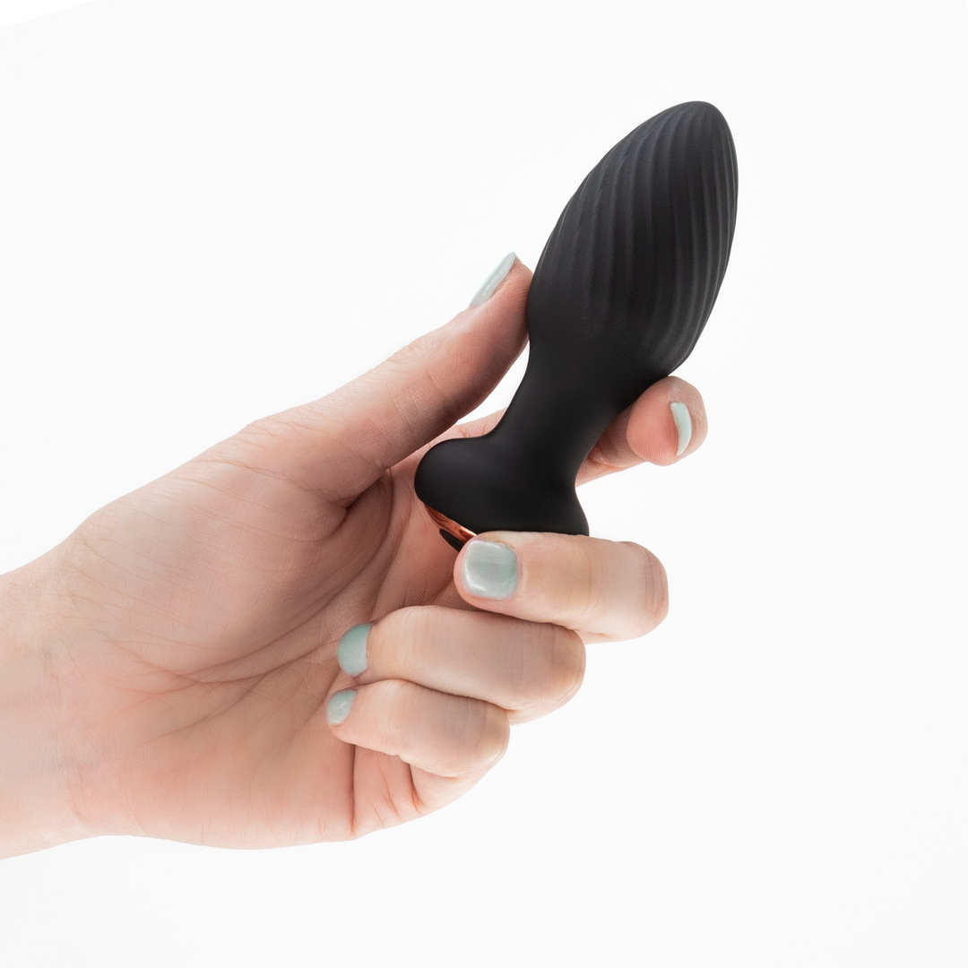 Twister - Rotating Anal Plug with Remote Control - Black - Image 8
