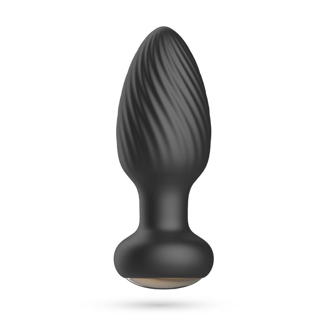 Twister - Rotating Anal Plug with Remote Control - Black - Image 3