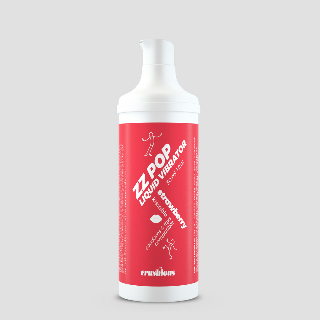 ZZ Pop - Kissable Liquid Vibrator - Strawberry - 1 fl oz / 30 ml - Image 2