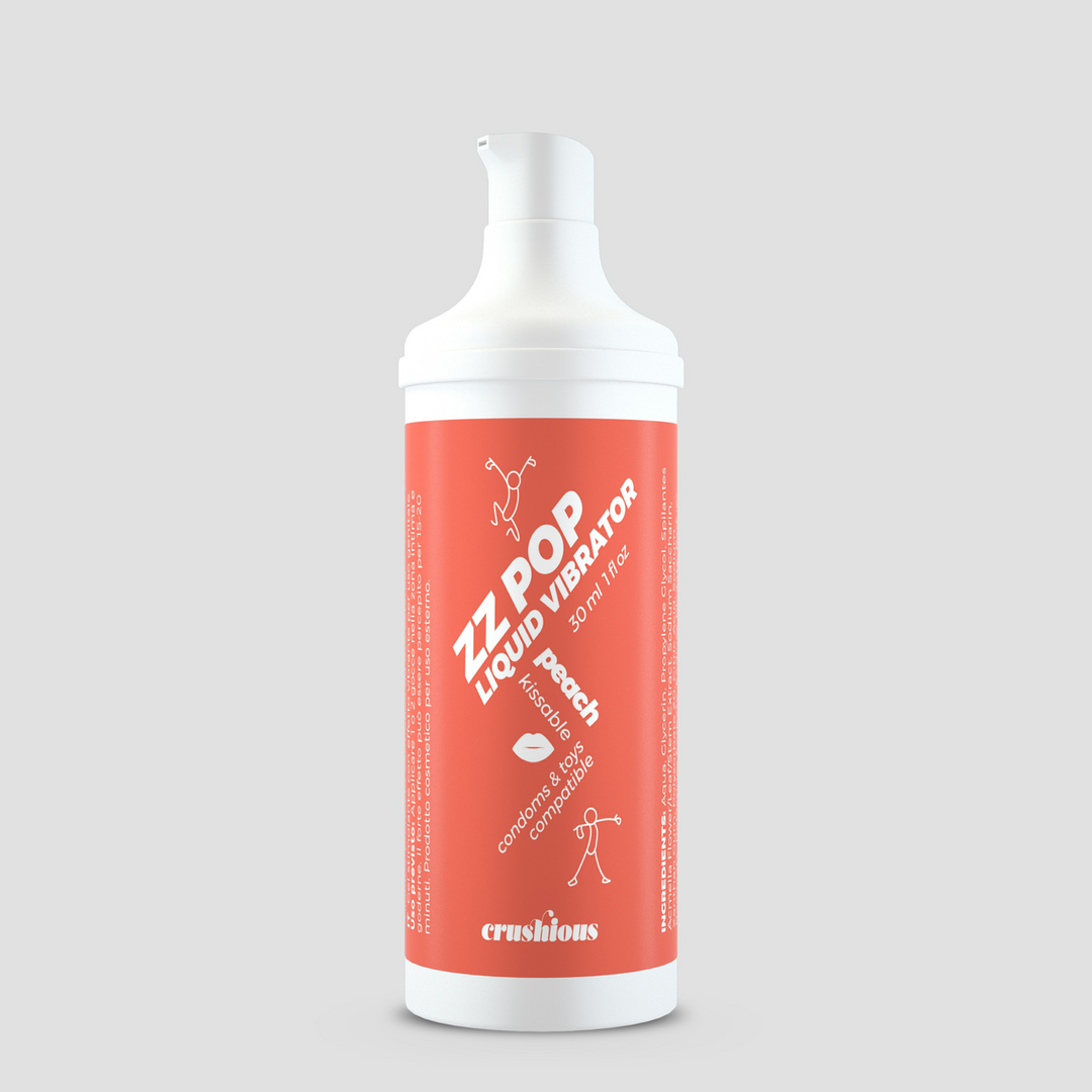 ZZ Pop - Kissable Liquid Vibrator - Peach - 1 fl oz / 30 ml - Image 2