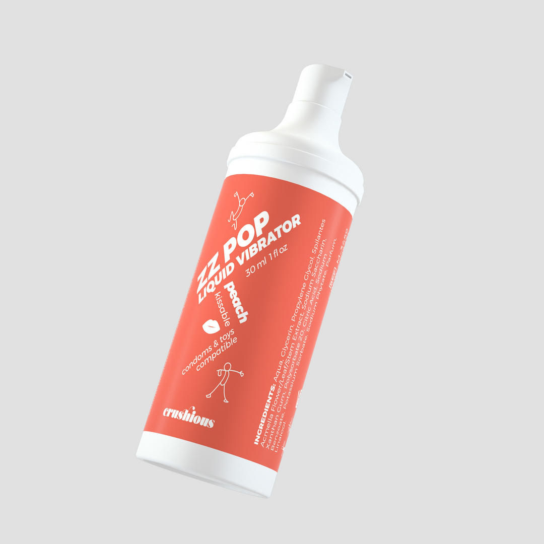 ZZ Pop - Kissable Liquid Vibrator - Peach - 1 fl oz / 30 ml - Image 3