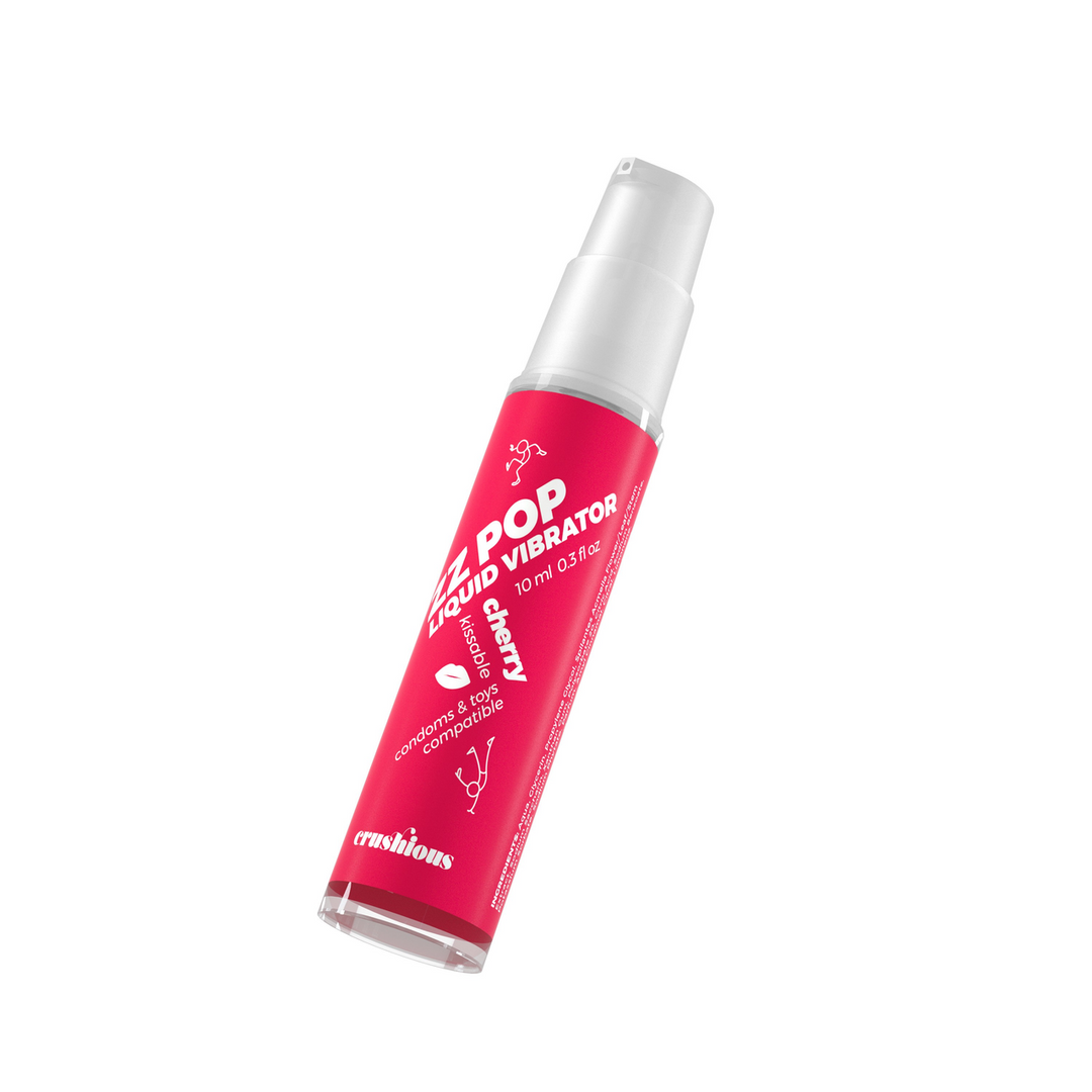 ZZ Pop - Kissable Liquid Vibrator - Cherry - 0.3 fl oz / 10 ml - Image 3