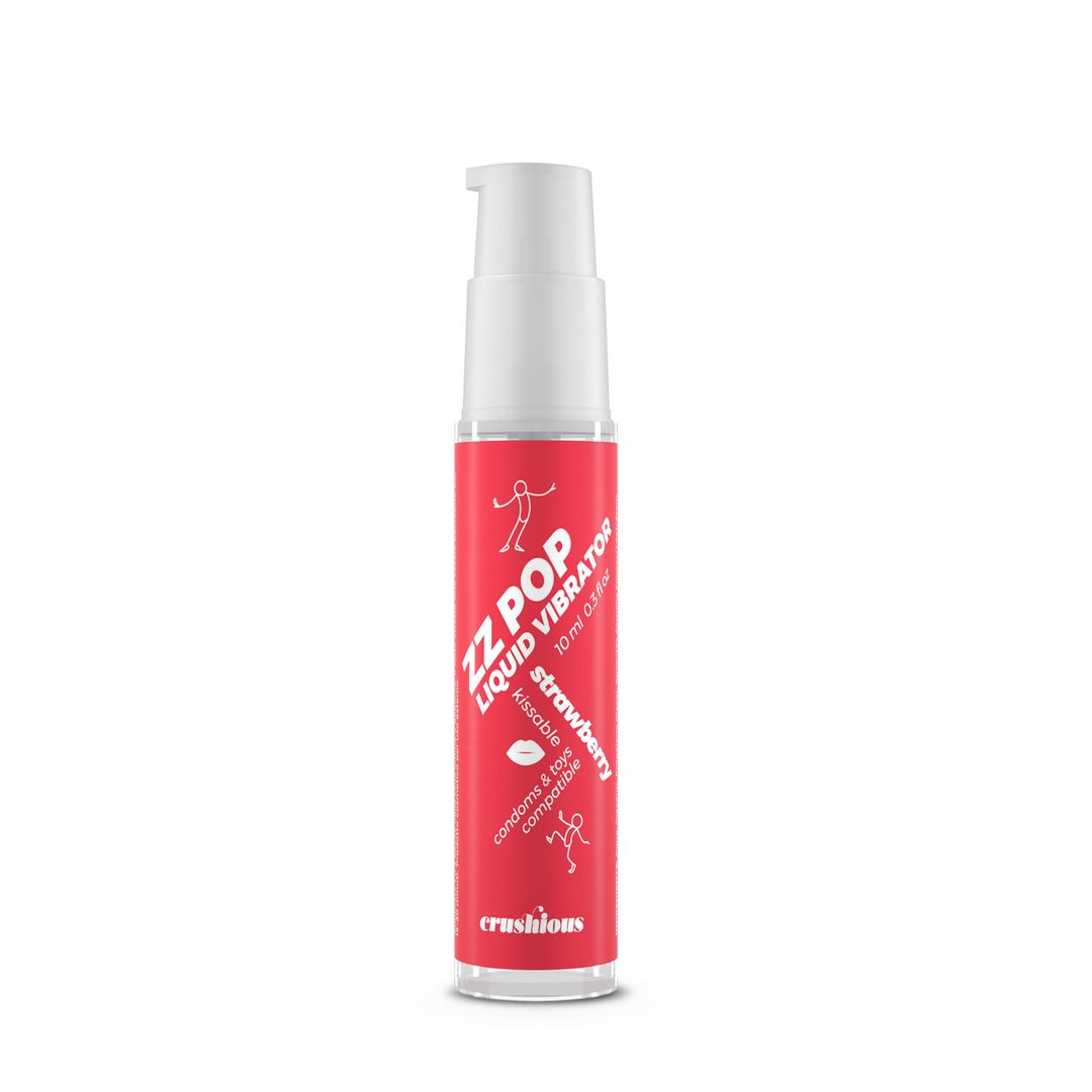 ZZ Pop - Kissable Liquid Vibrator - Strawberry - 0.3 fl oz / 10 ml - Image 2