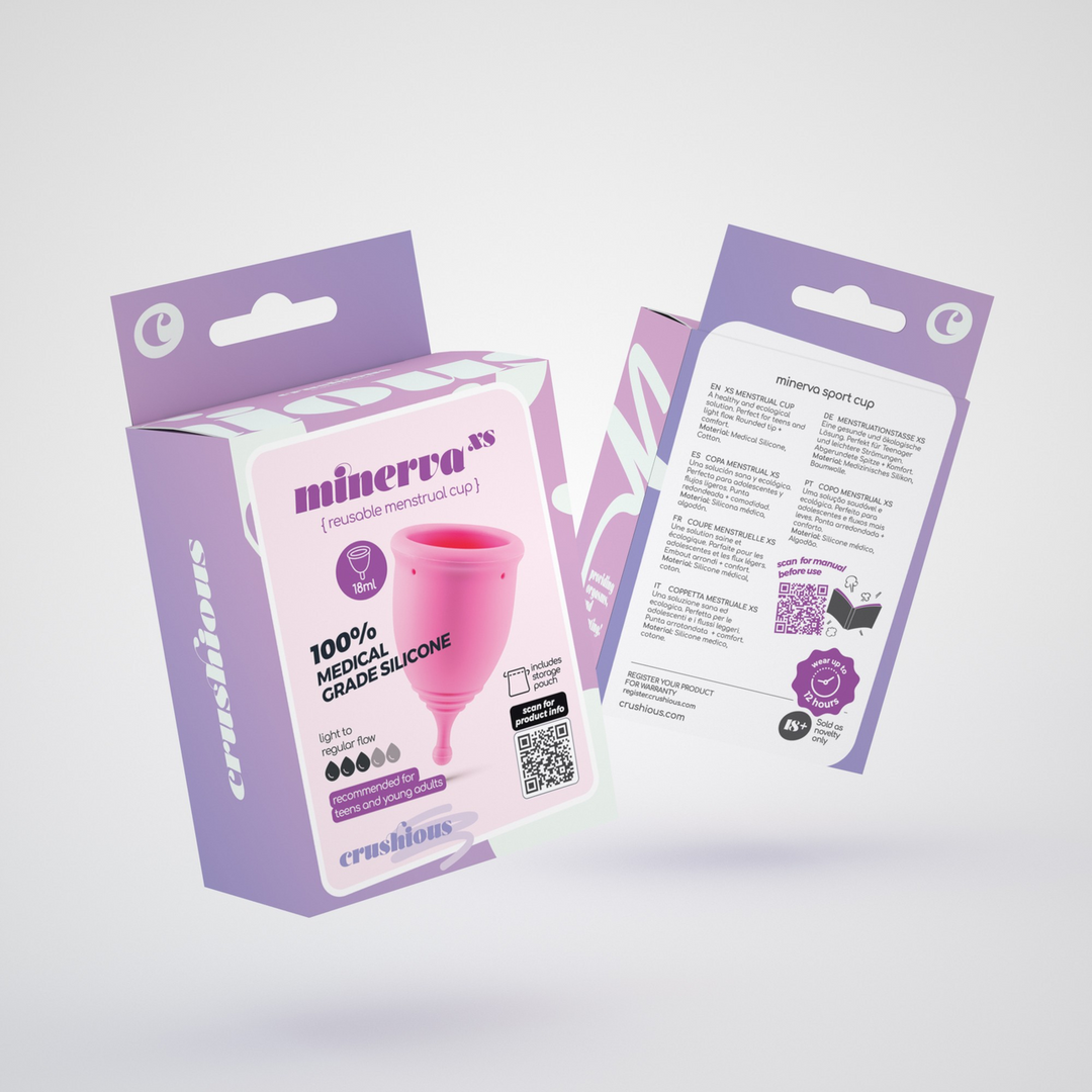 Minerva - Menstrual Cup with Pouch - XS - Pink - Image 2