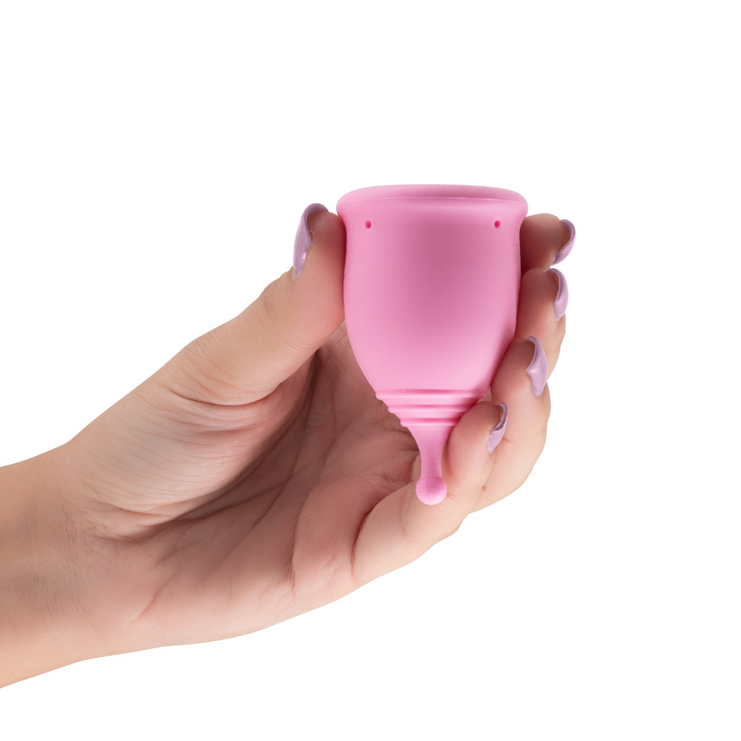 Minerva - Menstrual Cups with Pouch and Toycleaner- S and L - Pink - Image 7