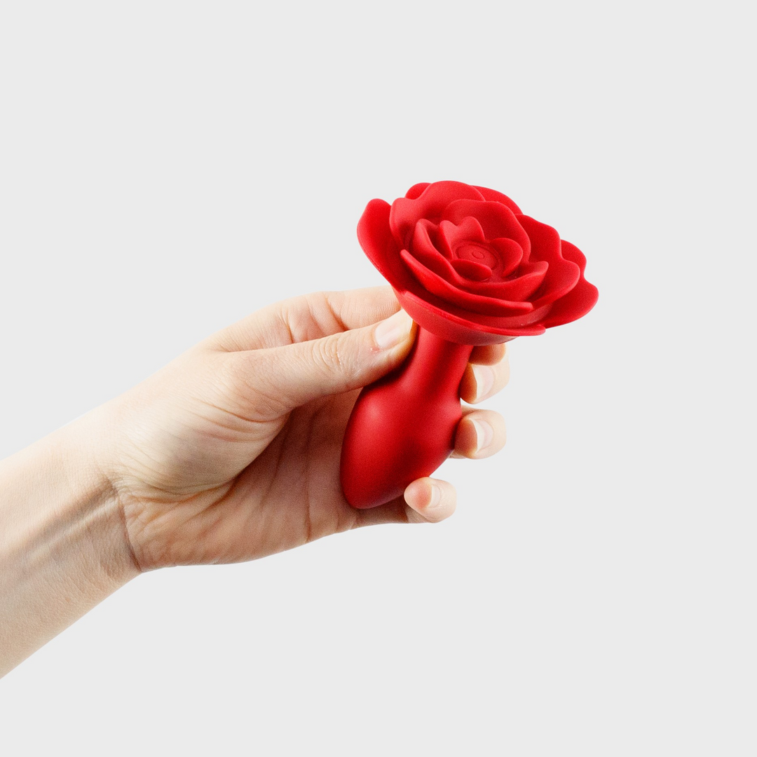 Giulietta - Rotating Anal Rose Plug with Remote Control - Red - Image 8