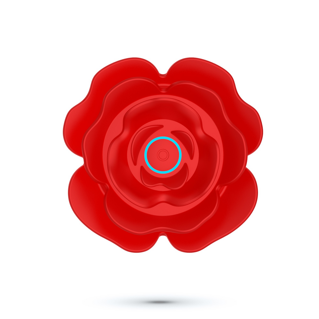 Giulietta - Rotating Anal Rose Plug with Remote Control - Red - Image 5